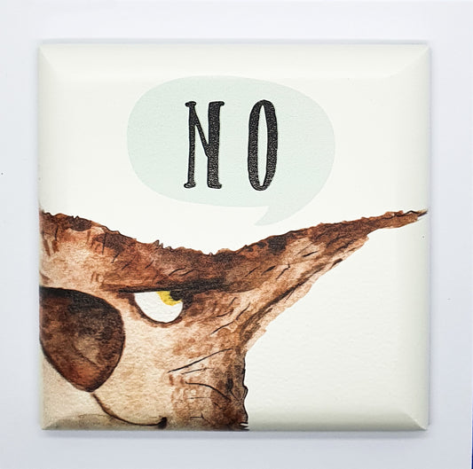 Quadretto Bad Cat "no"