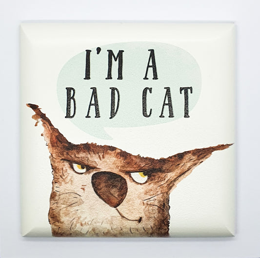 Quadretto Bad Cat "I'm a bad cat"